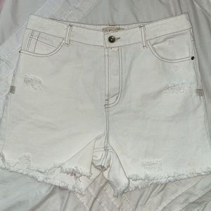 NWT C&V White Denim Shorts